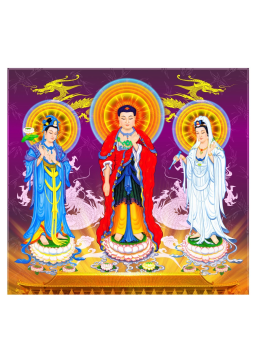 TRANH TAM THÁNH PHẬT 27