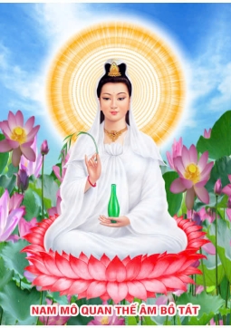 TRANH QUAN THẾ ÂM BỒ TÁT Q66 - MẪU NGANG