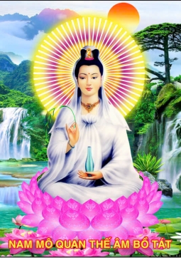 TRANH QUAN THẾ ÂM BỒ TÁT Q69 - MẪU NGANG