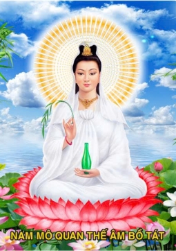 TRANH QUAN THẾ ÂM BỒ TÁT Q70 - MẪU NGANG