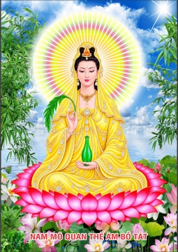 QUAN ÂM áo vàng Kim cương