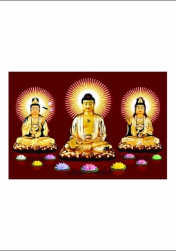 TRANH TAM THÁNH PHẬT 34