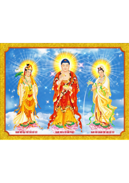 TRANH TAM THÁNH PHẬT 25