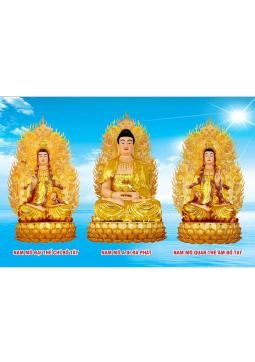 TRANH TAM THÁNH PHẬT 23