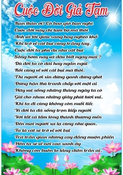CÂU GIẢNG THẦY-GIẢNG PHẬT