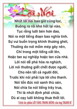 CÂU GIẢNG THẦY-GIẢNG PHẬT