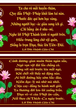 CÂU GIẢNG THẦY-GIẢNG PHẬT
