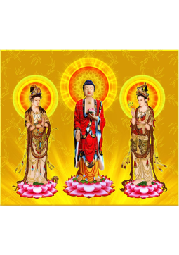 TRANH TAM THÁNH PHẬT 14