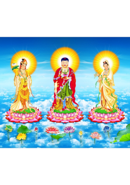 TRANH TAM THÁNH PHẬT 08