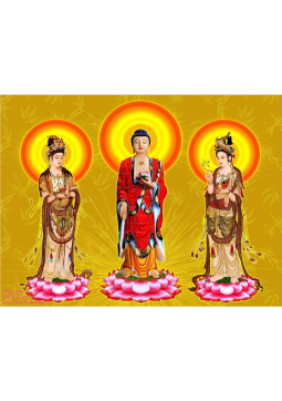 TRANH TAM THÁNH PHẬT 06