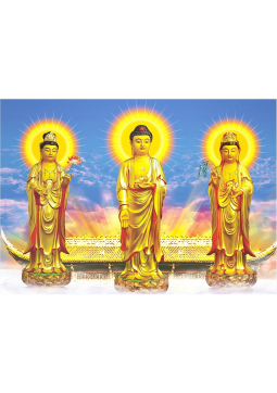 TRANH TAM THÁNH PHẬT 05