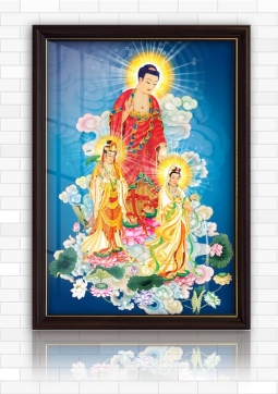 TRANH ĐIỆN TÂY PHƯƠNG TAM THÁNH T02