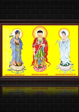 TRANH ĐIỆN TÂY PHƯƠNG TAM THÁNH T01