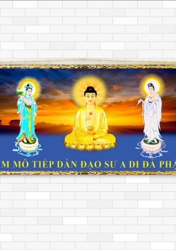 TRANH LIỄN TÂY PHƯƠNG TAM THÁNH T04