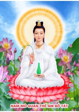 TRANH QUAN THẾ ÂM BỒ TÁT Q07 - MẪU NGANG