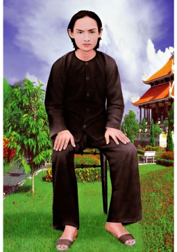 TRANH ĐỨC THẦY - ĐỨC HUỲNH GIÁO CHỦ PHẬT GIÁO HÒA HẢO H29