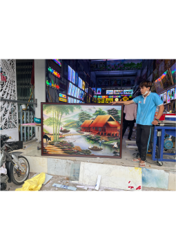 TRANH HIỆN ĐẠI KHUNG NHÔM ALU 9