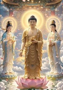 TRANH TAM THÁNH PHẬT 33