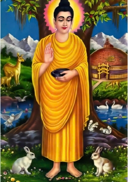 TRANH PHẬT THÍCH CA ĐỨNG