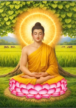 TRANH PHẬT THÍCH CA ÁO VÀNG